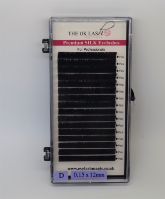 D-Curl -0.15 CLASSIC Lashes - 7-14mm Single length trays