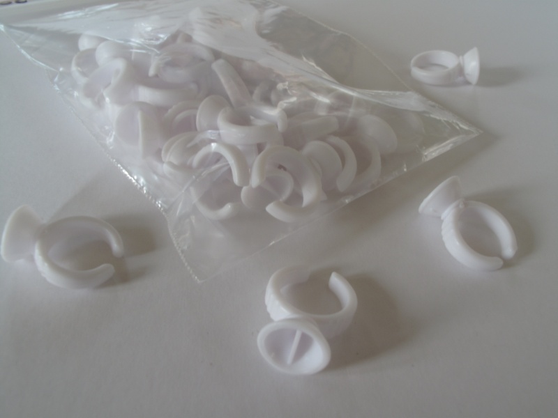 15 Eyelash Extension Glue Rings - Disposable (Large size)